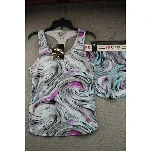 Emme Jordan Women Jrs. Sleepwear-Size XL-Tank & Shorts-NWT - Picture 2 of 9